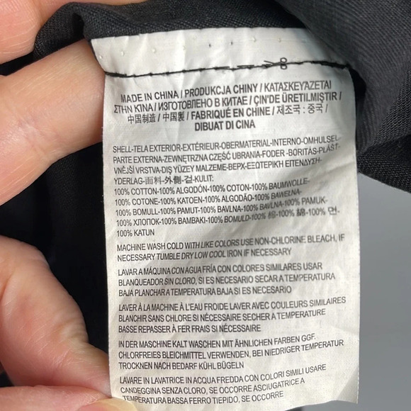 VANS Cotton Twill Utility Shirt Black Fade Long Sleeve Button Down Baddie Size S - Picture 9 of 12